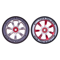 Crisp Hollowtech 110mm Wheel - Silver & Red Core/Blk PU (2 Pack)
