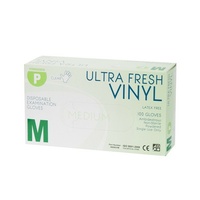 Ultrafresh Clear Vinyl Powedered Gloves