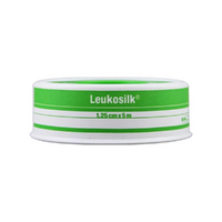 Leukosilk Hypoallergenic Adhesive Tape 1.25cmx5m - Roll  01021-00
