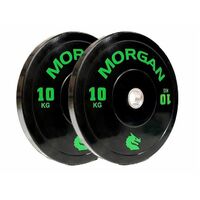 Morgan 10Kg Olympic Bumper Plates  (Pair)