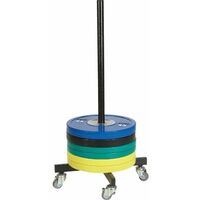 Morgan Bumper Plate Stacker With Wheels 