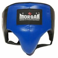 Morgan Platinum Leather  Abdo Guard[X Large Blue]