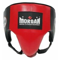 Morgan Platinum Leather  Abdo Guard[X Large Red]