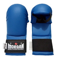 Morgan Wkf Style Karate Gloves [Medium Blue]