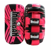 Morgan Bkk Ready Curved Thai Pads (Pair)[Fluro Pink]