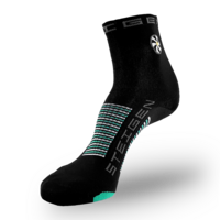 STEIGEN Black Running & Cycling Socks 1/2 Length