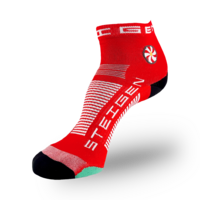 Steigen Cherry Red Running & Cycling Socks 1/4 Length