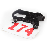 Spibelt Race Number Belt Black with adjustable toggles.