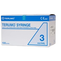 Terumo SYRINGES 3mL Luer Slip - Box/100