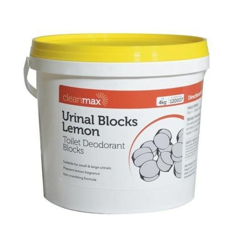 4kg Cleanmax Urinal Blocks Tablets Lemon Bucket