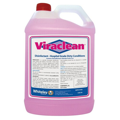 Viraclean Hospital Grade Disinfectant 5L   210556