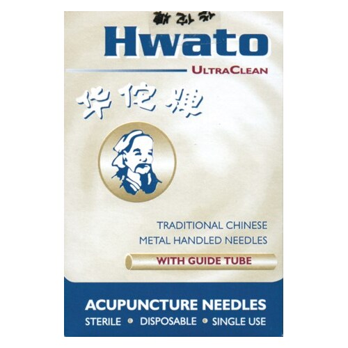 Hwato Acupuncture Needles with Guide tube - 0.25 x 30mm Box/100 HT2530
