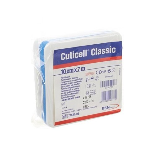 Cuticell Classic Paraffin Gauze Dressing 10CM X 7M 1/Tin  72538-06