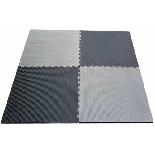 Morgan Tatami Jigsaw Interlocking Floor Mats 3Cm[Grey/Black]