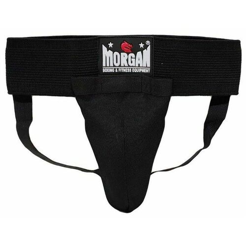 Morgan Classic Elastic Groin Guard With Cup[Large Black]