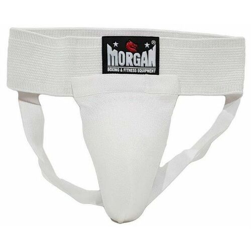 Morgan Classic Elastic Groin Guard With Cup[X Large White]
