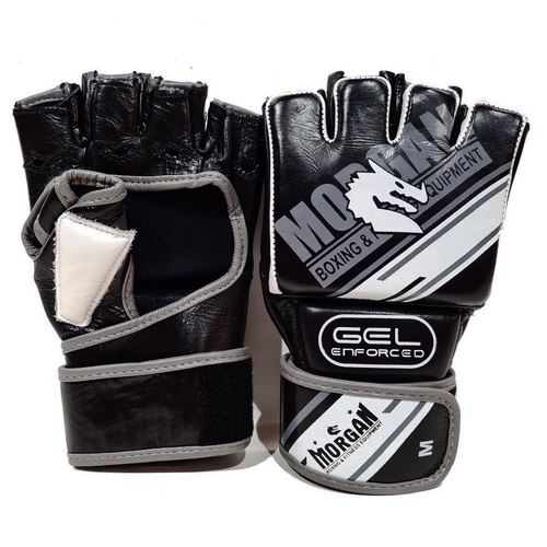 Morgan Aventus Gel Mma Hybrid Leather Bag Gloves [Medium]