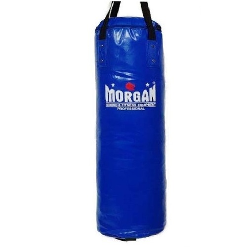 Morgan X-Large 3Ft Stubby Punch Bag (Empty & Foam Lined Option Available) [Filled Blue]