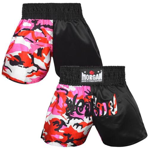 Morgan 50/50 Diabla Muay Thai Shorts - Pink[Small]