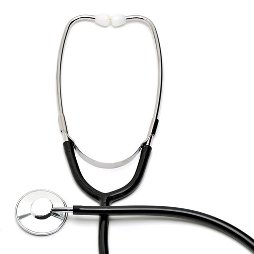 ABN Single Head Nurse Stethoscope Adult [Colour: Black]