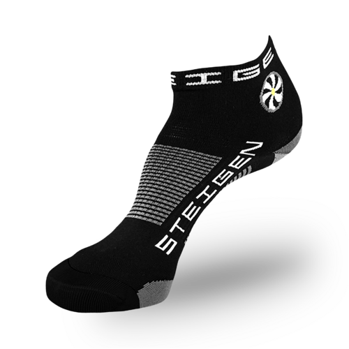  STEIGEN Black Running & Cycling Socks 1/4 Length