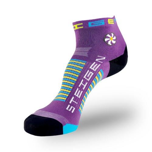 Steigen Bubblegum Purple Running & Cycling Socks 1/4 Length