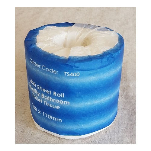 Clean & Soft  2 PLY 400 Sheet EMBOSSED Toilet Tissue 10x11cm (CTN 48)